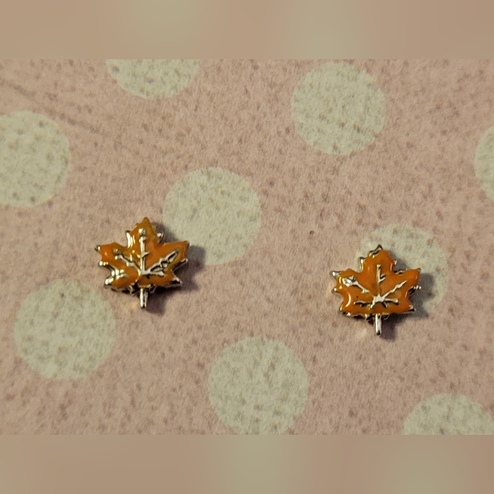 Orange Leaf Charms 2